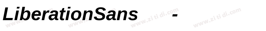 LiberationSans 普通字体转换